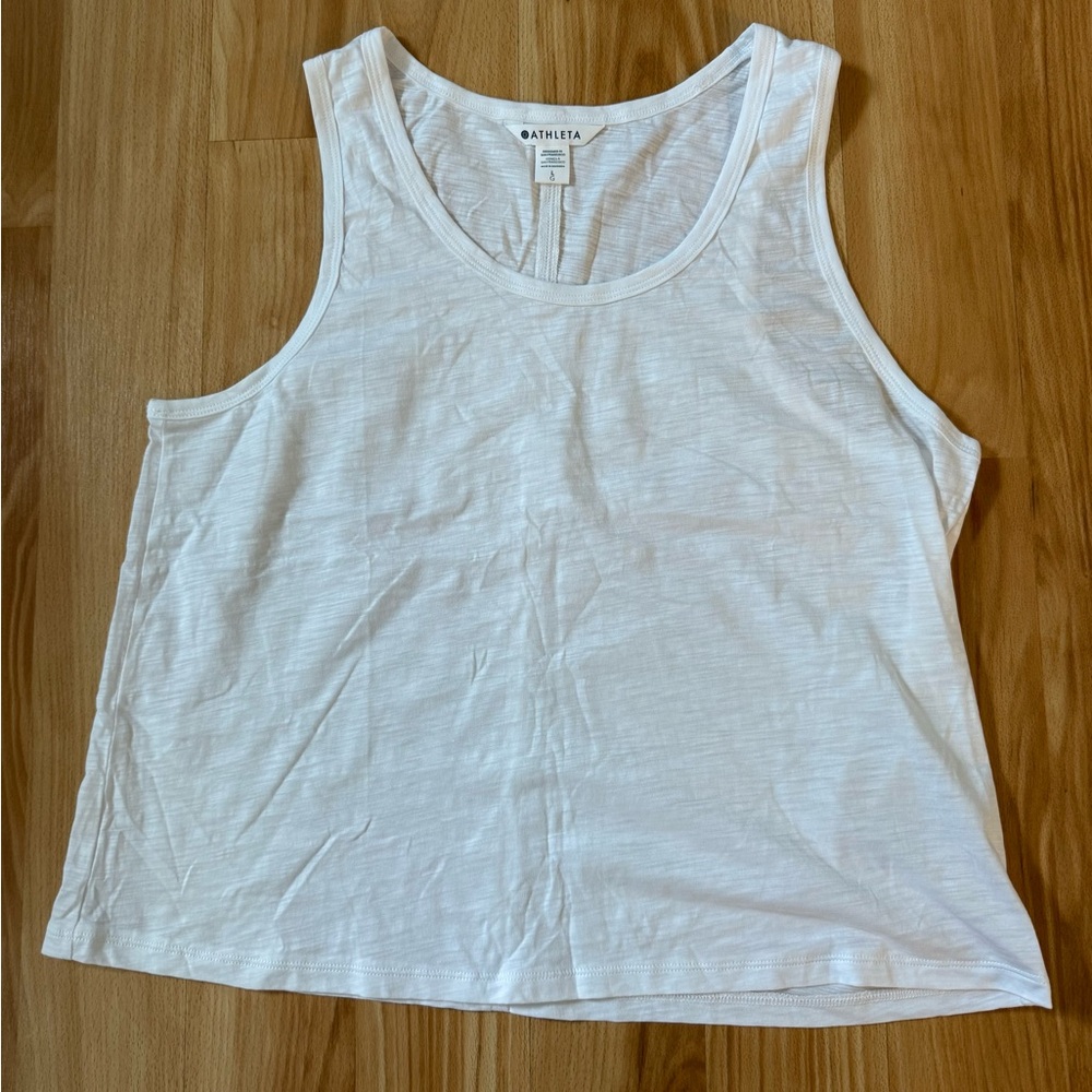 Athleta Classic White Tank Top